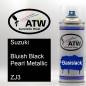 Preview: Suzuki, Bluish Black Pearl Metallic, ZJ3: 400ml Sprühdose, von ATW Autoteile West.